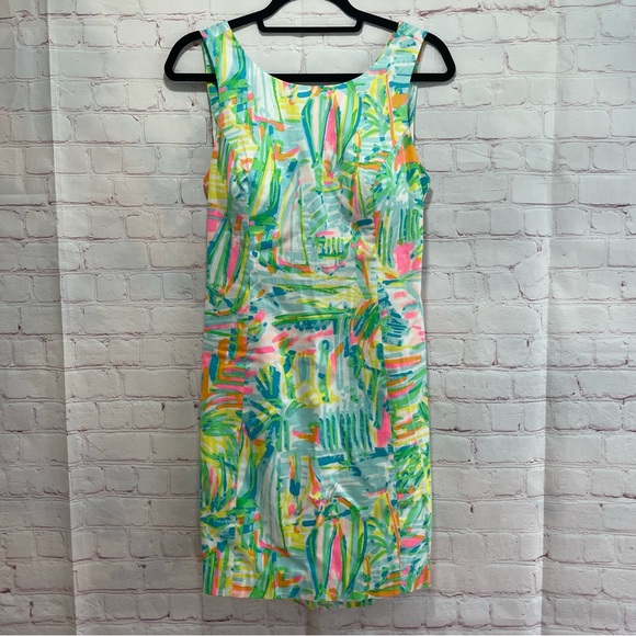 LILLY PULITZER TIE BACK MULTI DRESS 6 - Picture 1 of 4
